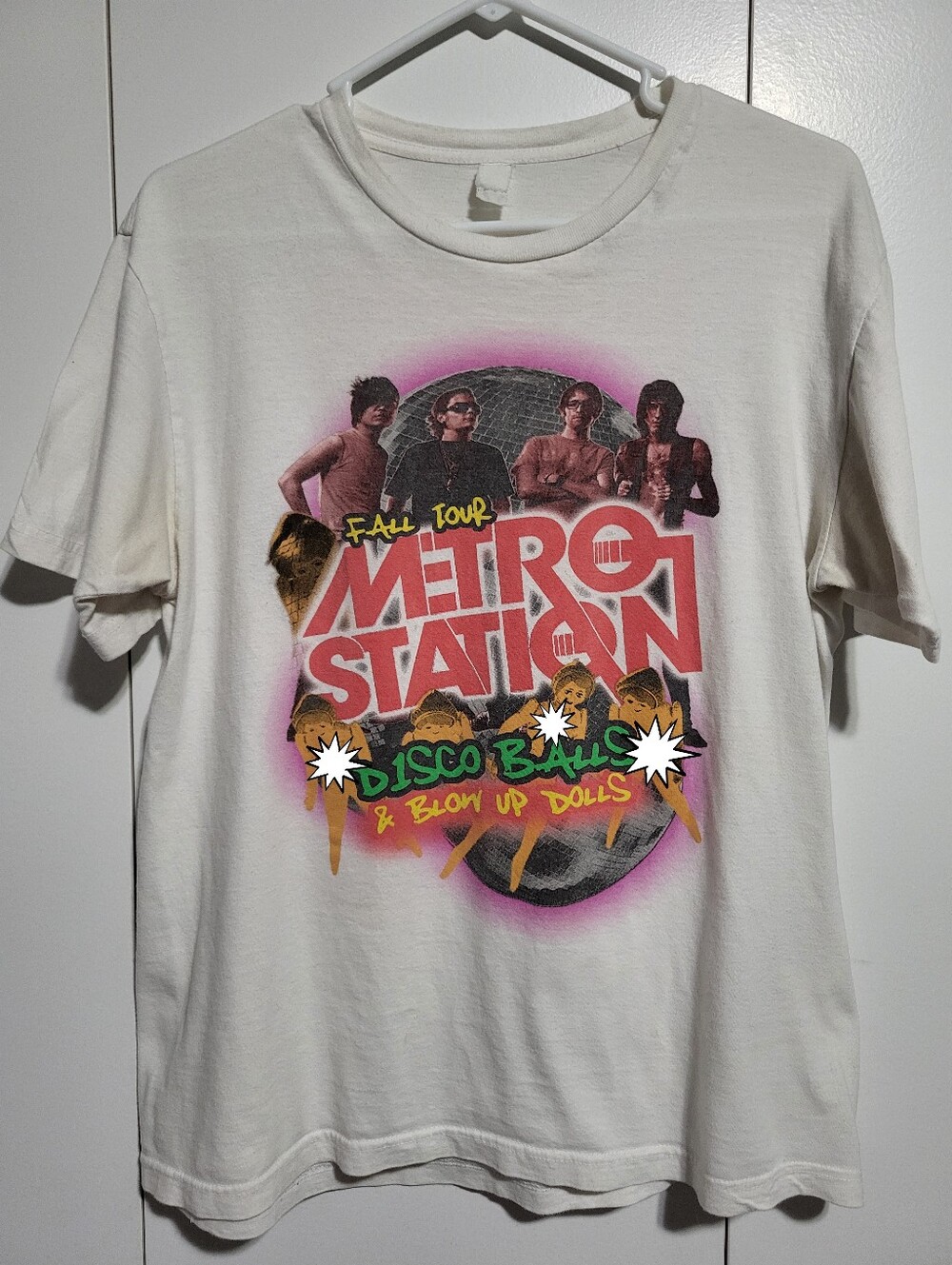 Vintage Y2K Metro Station Fall Tour Band T Shirt